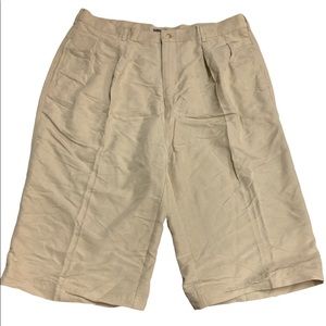 R&R Casuals Mens Tan Long Shorts